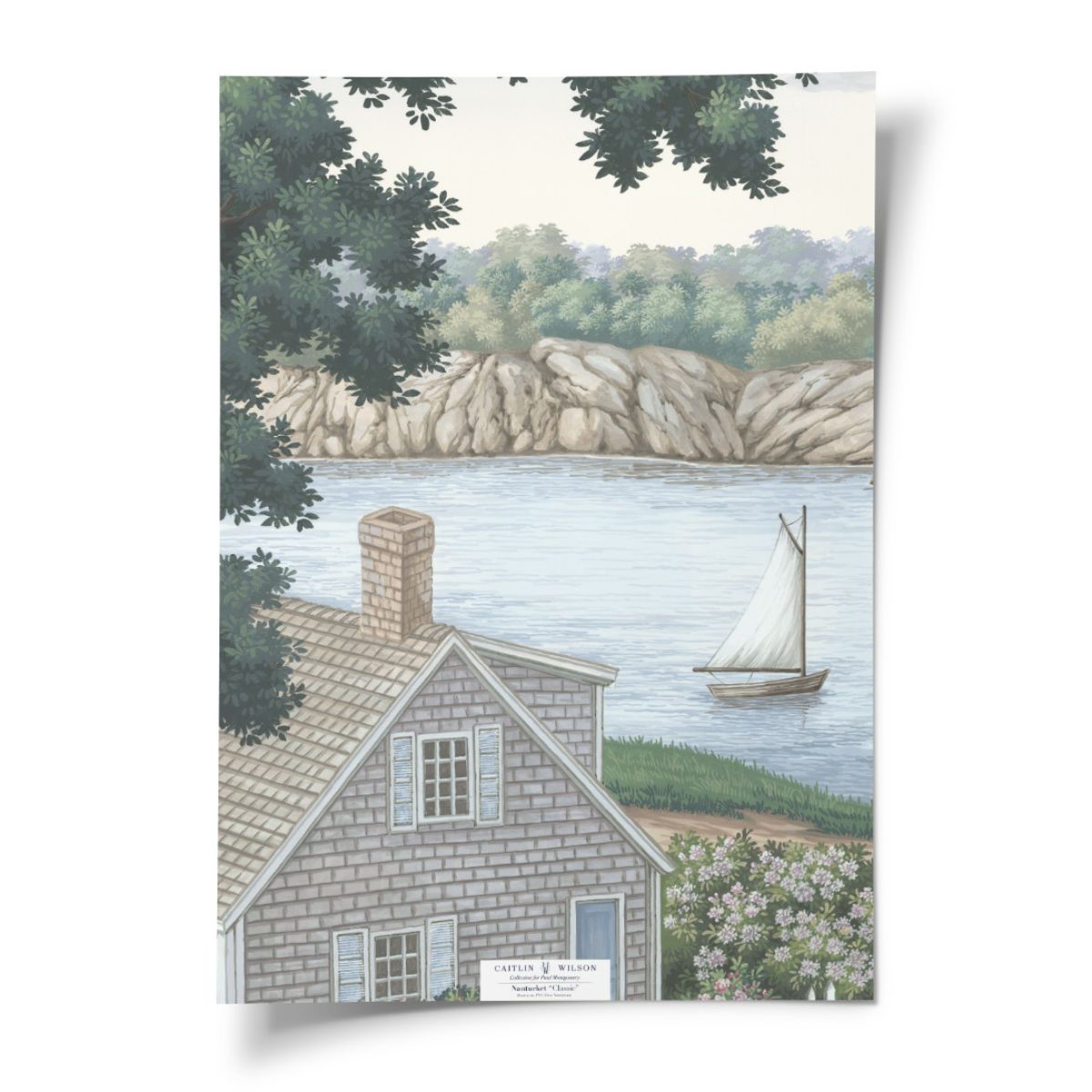 Nantucket in Classic Mural - Caitlin Wilson Design