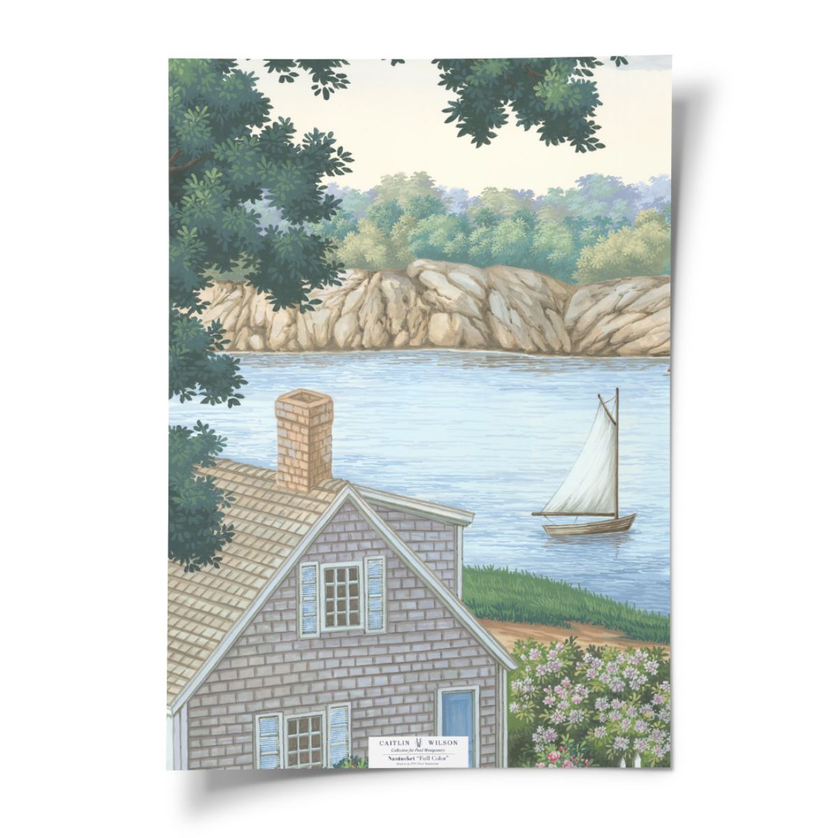 Nantucket in Full Color Mural - Caitlin Wilson Design