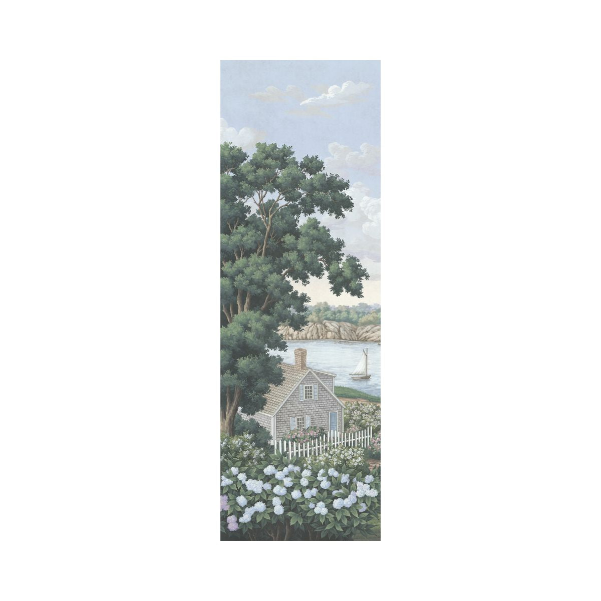 Nantucket in Antiqued Mural - Caitlin Wilson Design