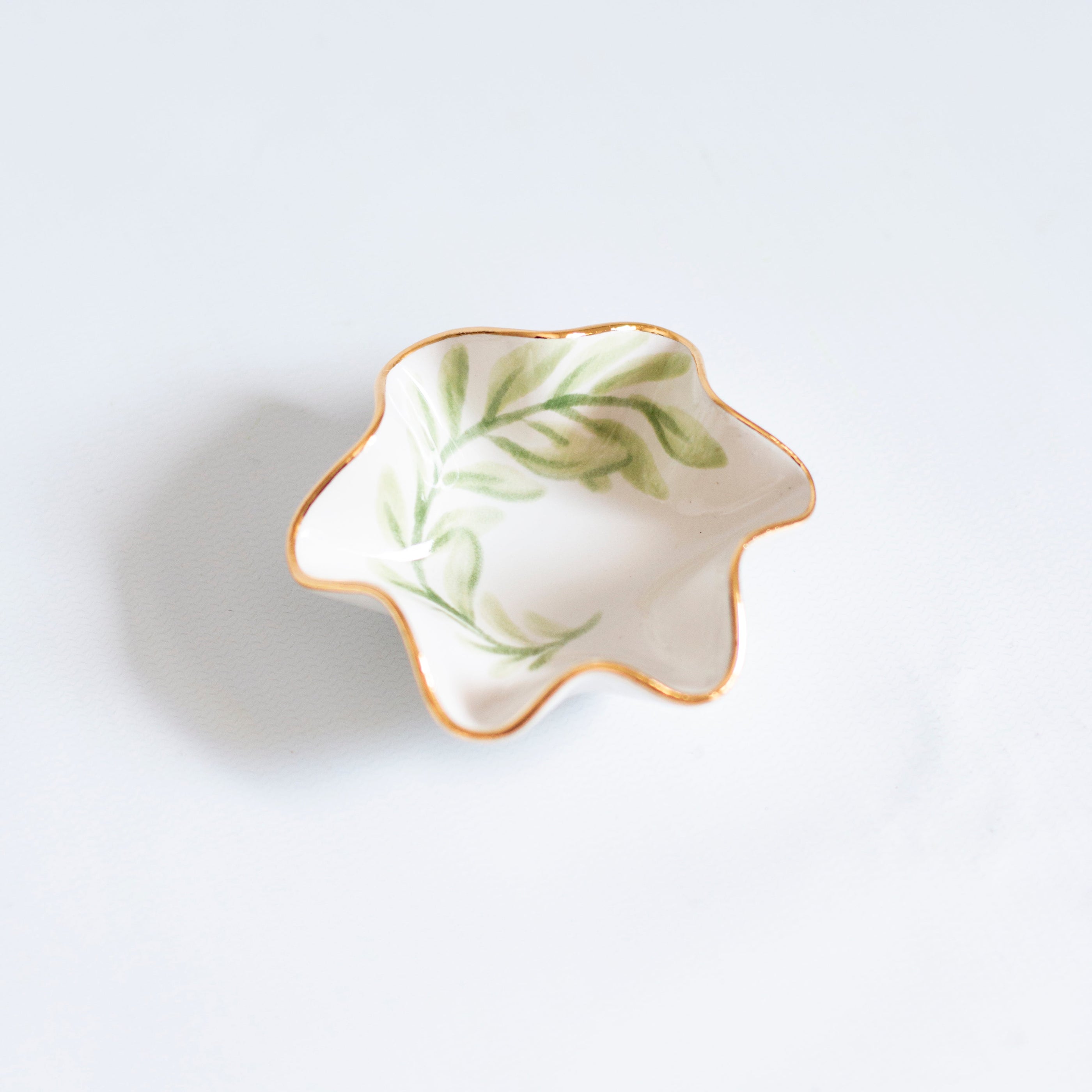 Ami Olive Branch Wavy Bowl - Ring Dish