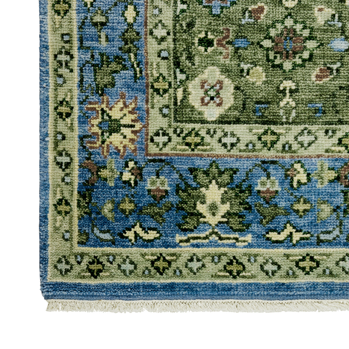 Pasha in Olive Rug Sample - Caitlin Wilson Design