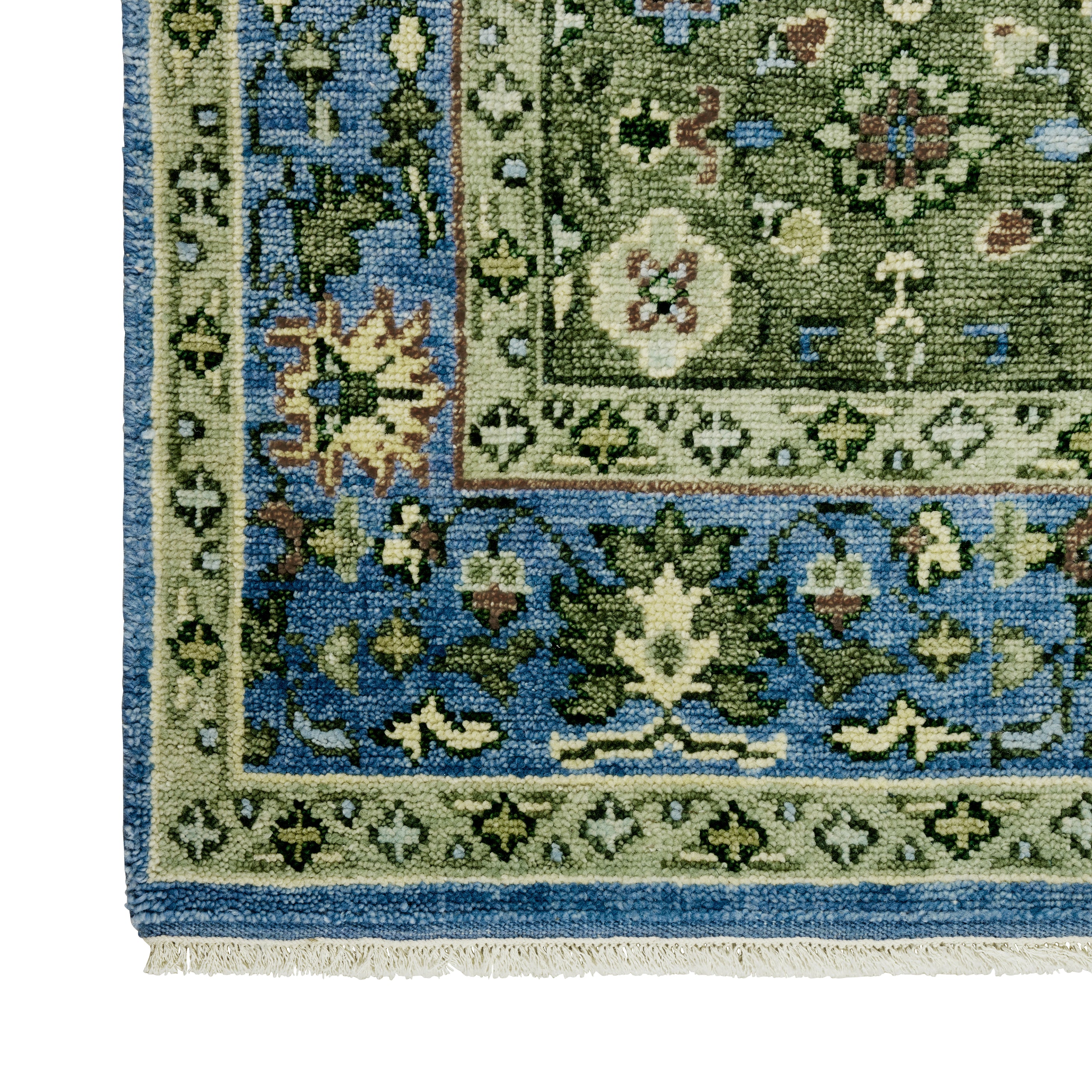 Pasha in Olive Rug Sample - Caitlin Wilson Design