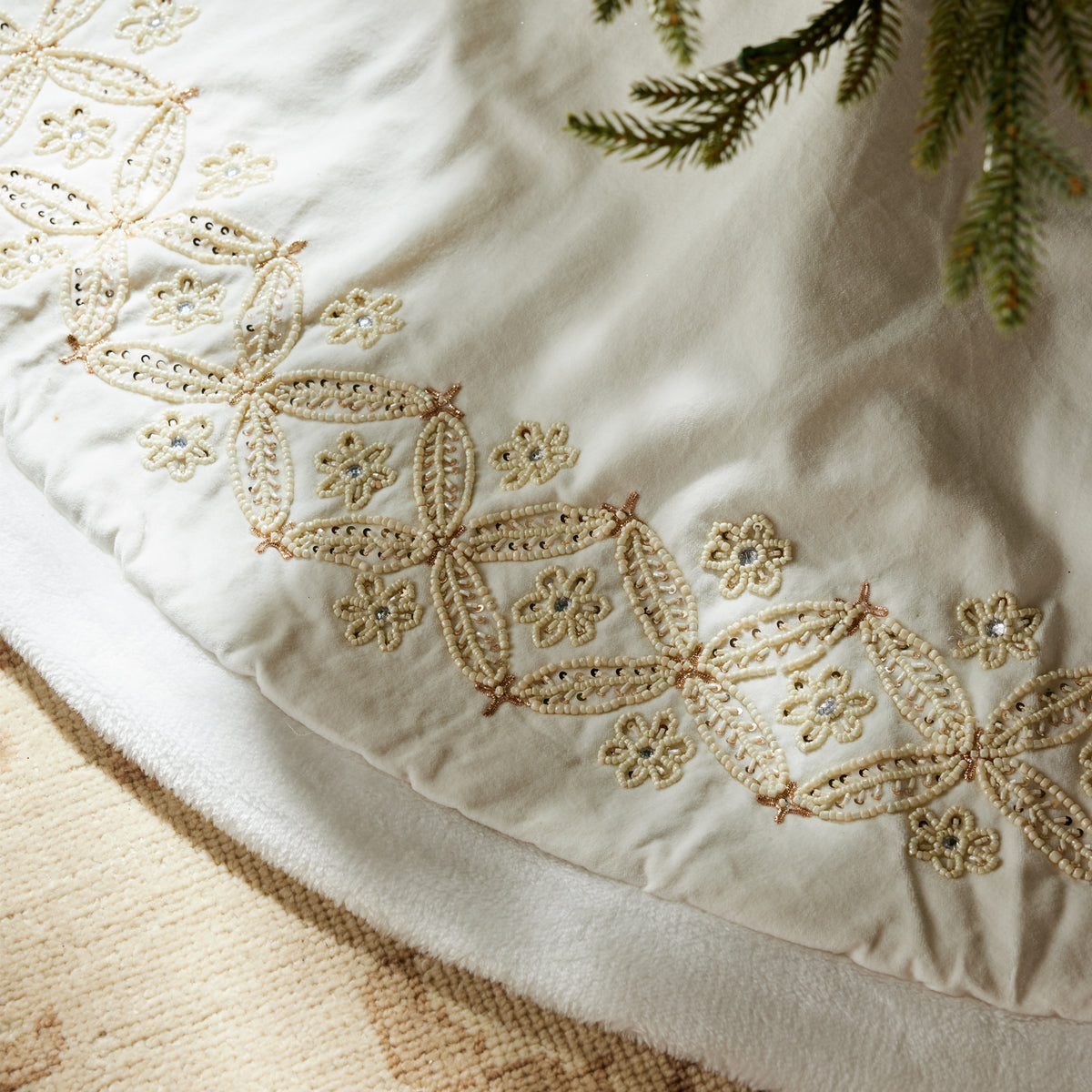 Petite Fleur Tree Skirt - Caitlin Wilson Design 
