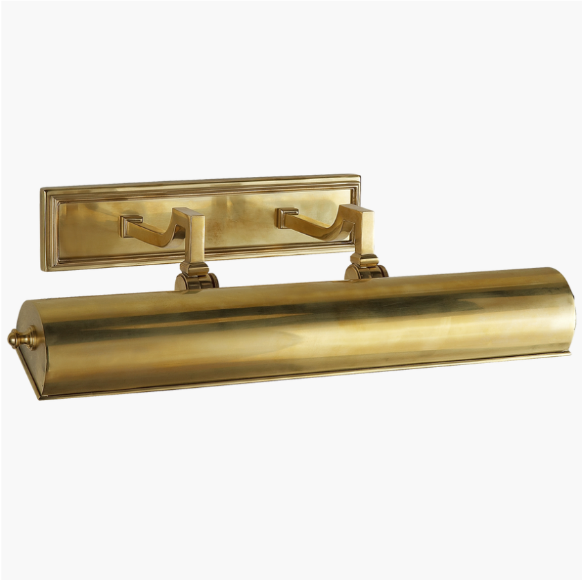 Dean Picture Light 18" Natural Brass