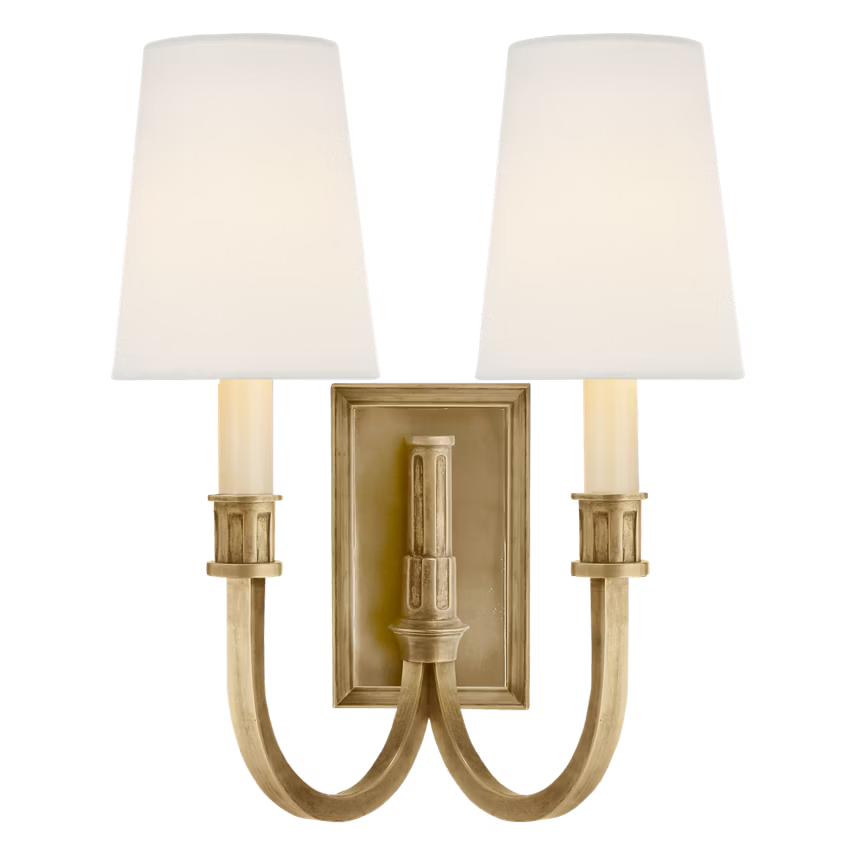 Modern Library Double Sconce - Caitlin Wilson Design 