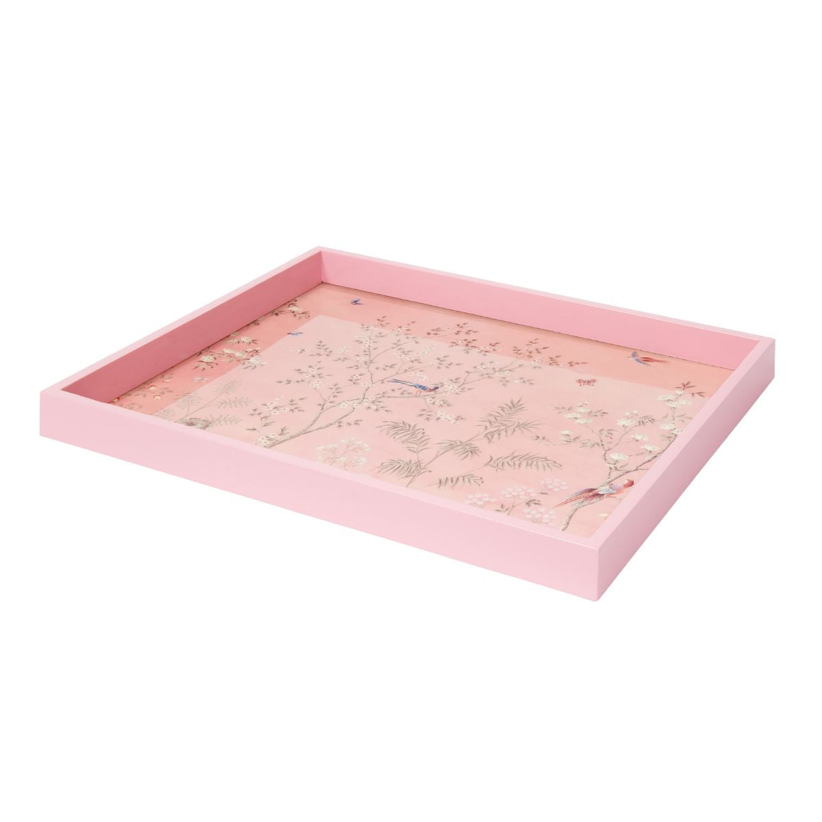 Pink Chinoiserie Tray - Medium