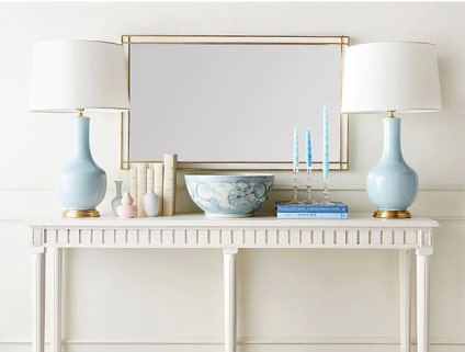 Chloé Lamp in French Blue