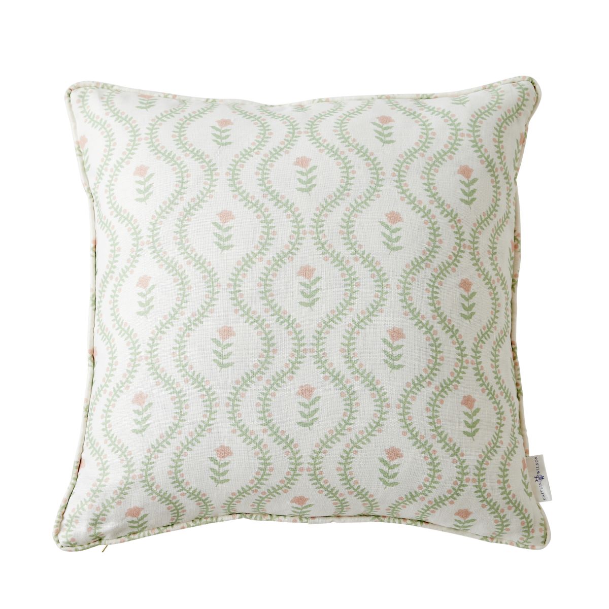 Stella Trellis Floral Pillow Cover - Caitlin Wilson Design