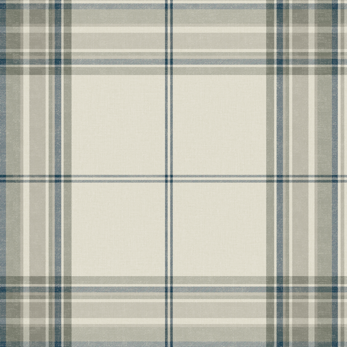 Princeton Plaid Wallpaper in Moss - Caitlin Wilson Designs