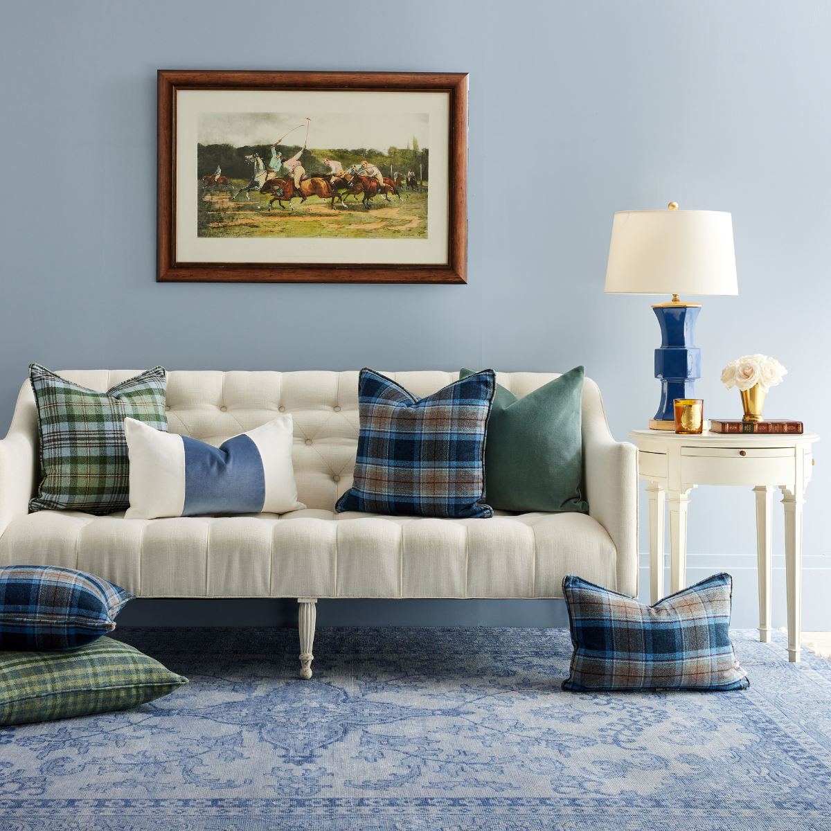 Scottie Plaid Pillow Cover - Caitlin Wilson Design 