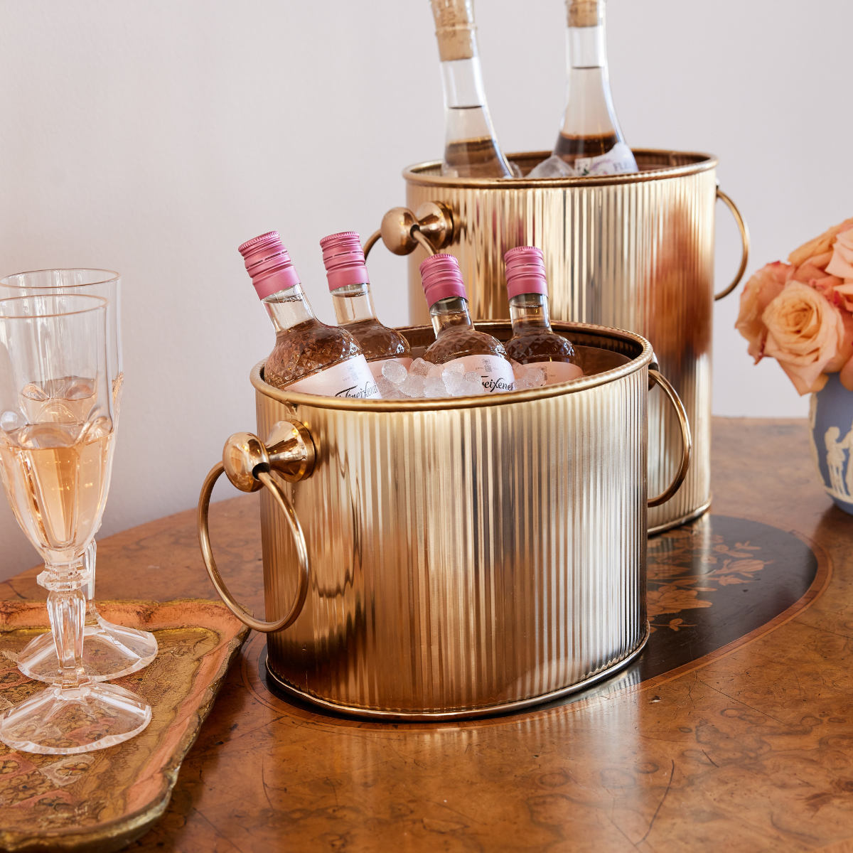 Rowan Ice Bucket in Brass - Caitlin Wilson Design 