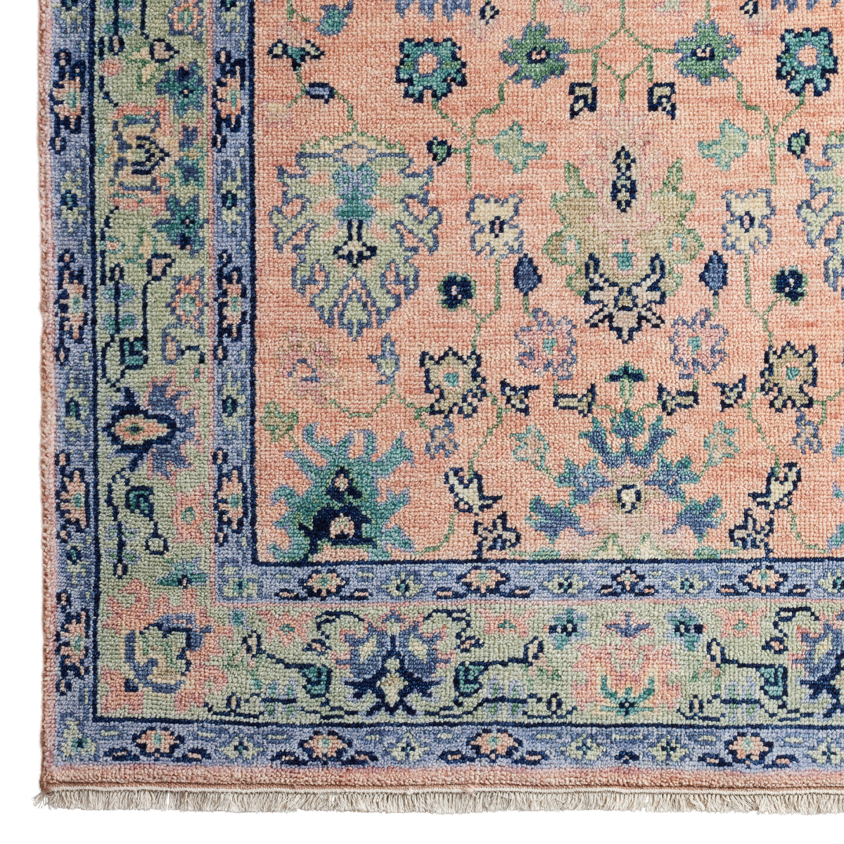 Ankara in Grapefruit Rug Sample - Caitlin Wilson Design 