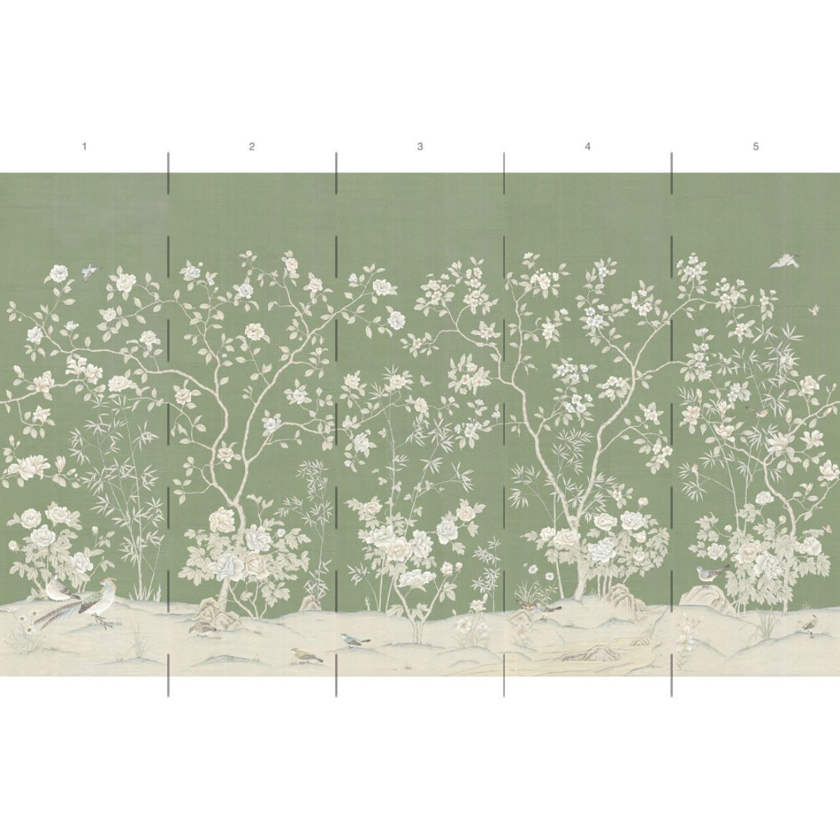 Vincennes in Verdant Mural - Caitlin Wilson Design
