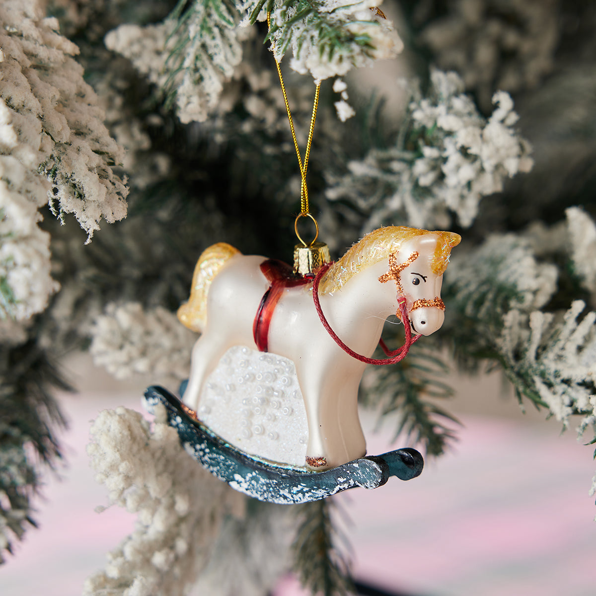 Vintage Rocking Horse Ornament - Caitlin Wilson Design 