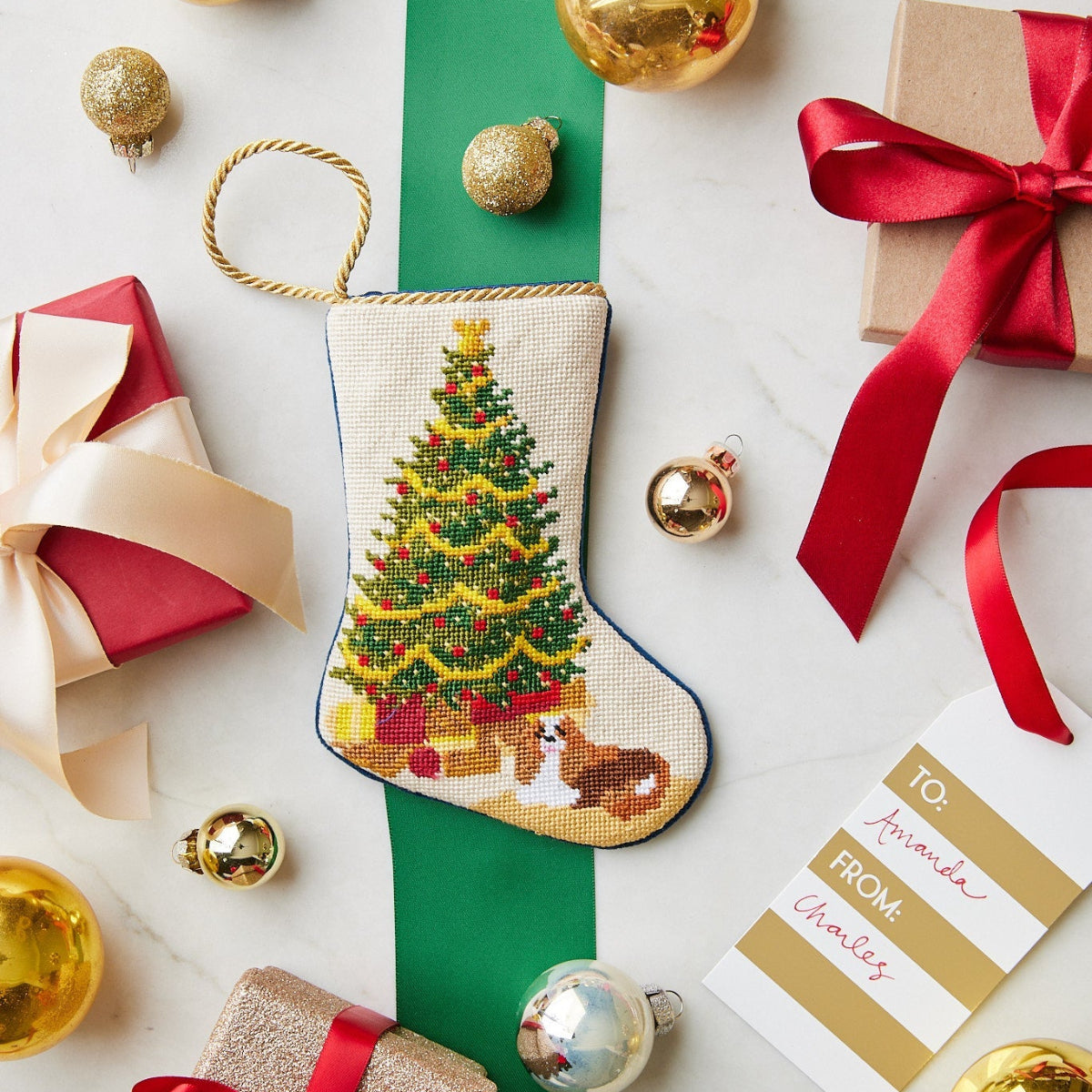 O Christmas Tree Bauble Stocking