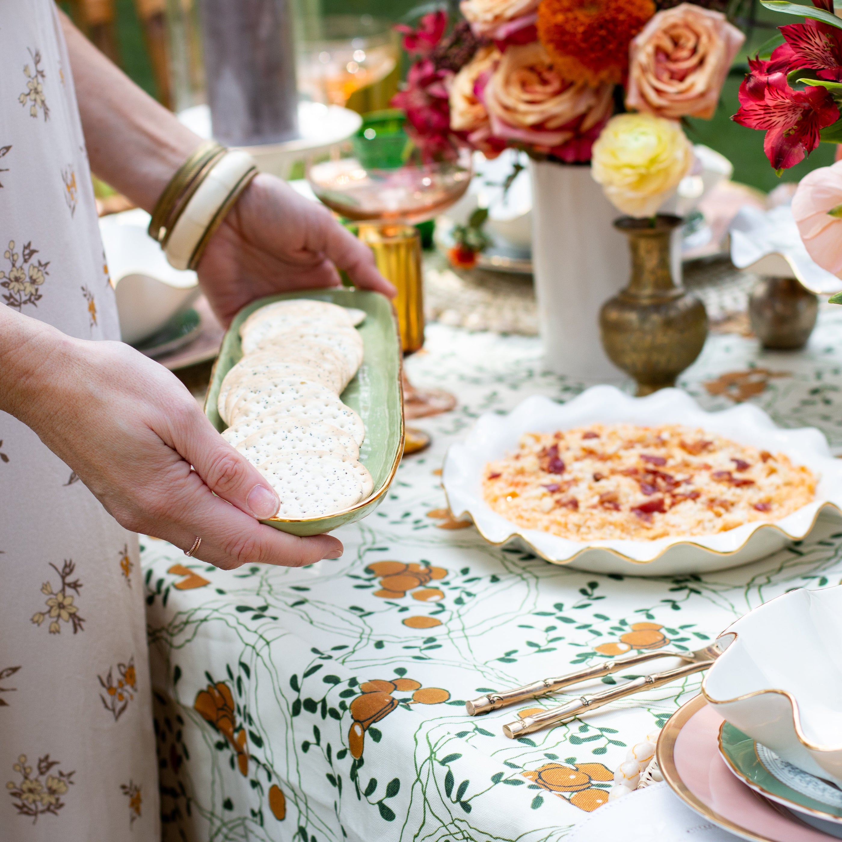 Glazed Cracker Tray