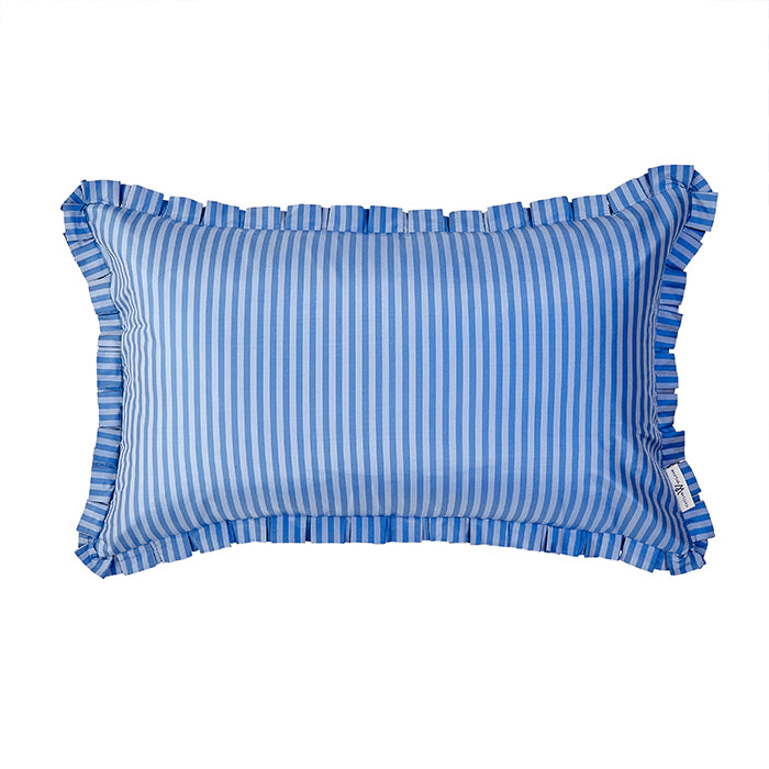 Bluebelle Striped Box Pleat Pillow