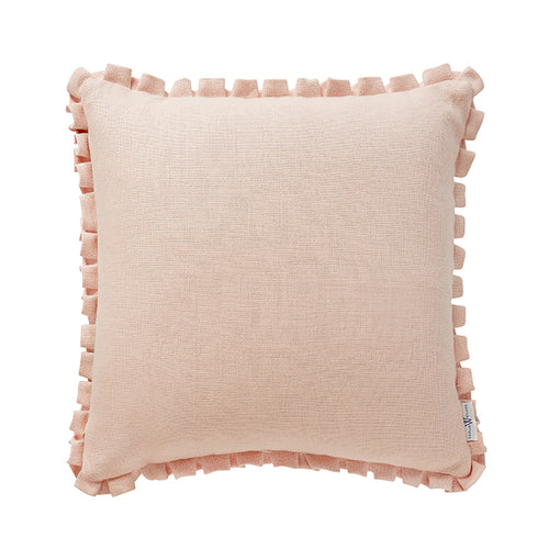 Beth Box Pleat Pillow in Peach