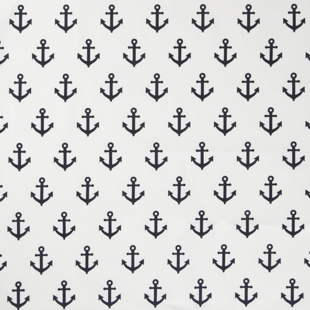 Navy Anchors Fabric