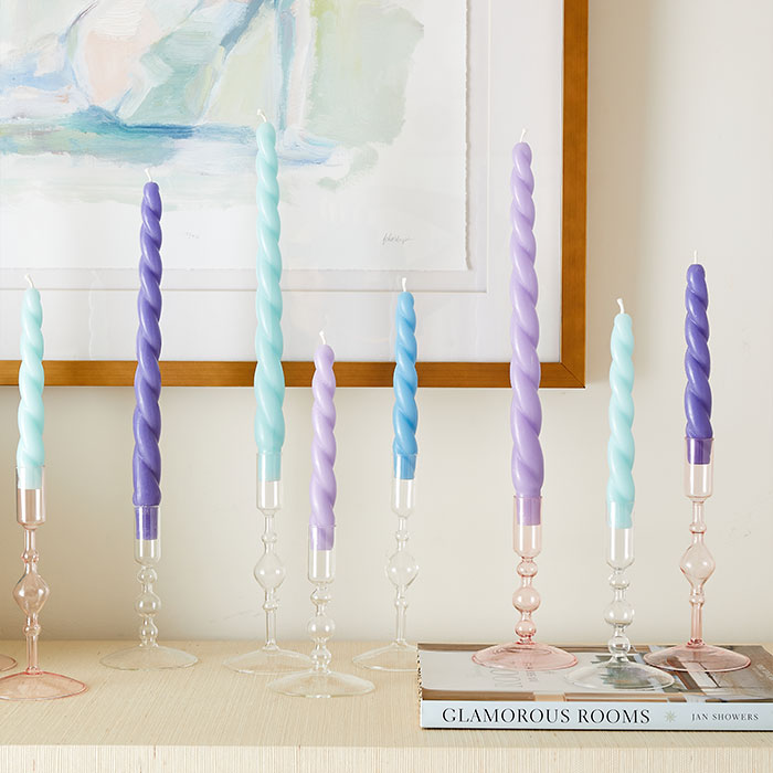 Small Candlestick Holder Clear