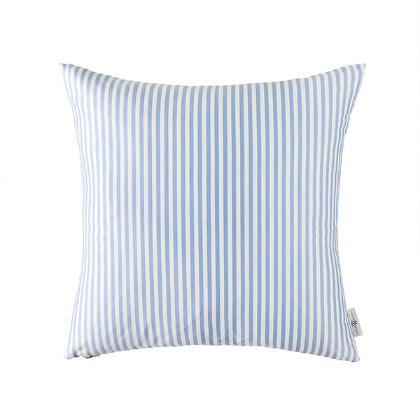 Blue stripe pillow sale