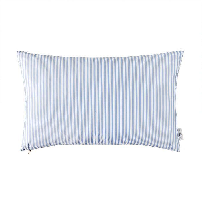 Noelle Stripe Blue Lumbar Pillow