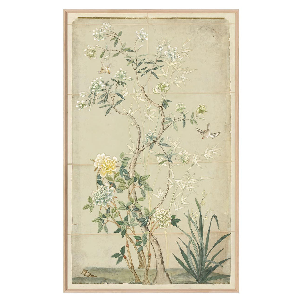 Chinoiserie Panels in Soft Green I