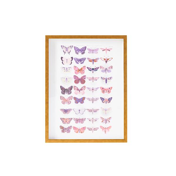Vintage Butterflies Framed Art Print