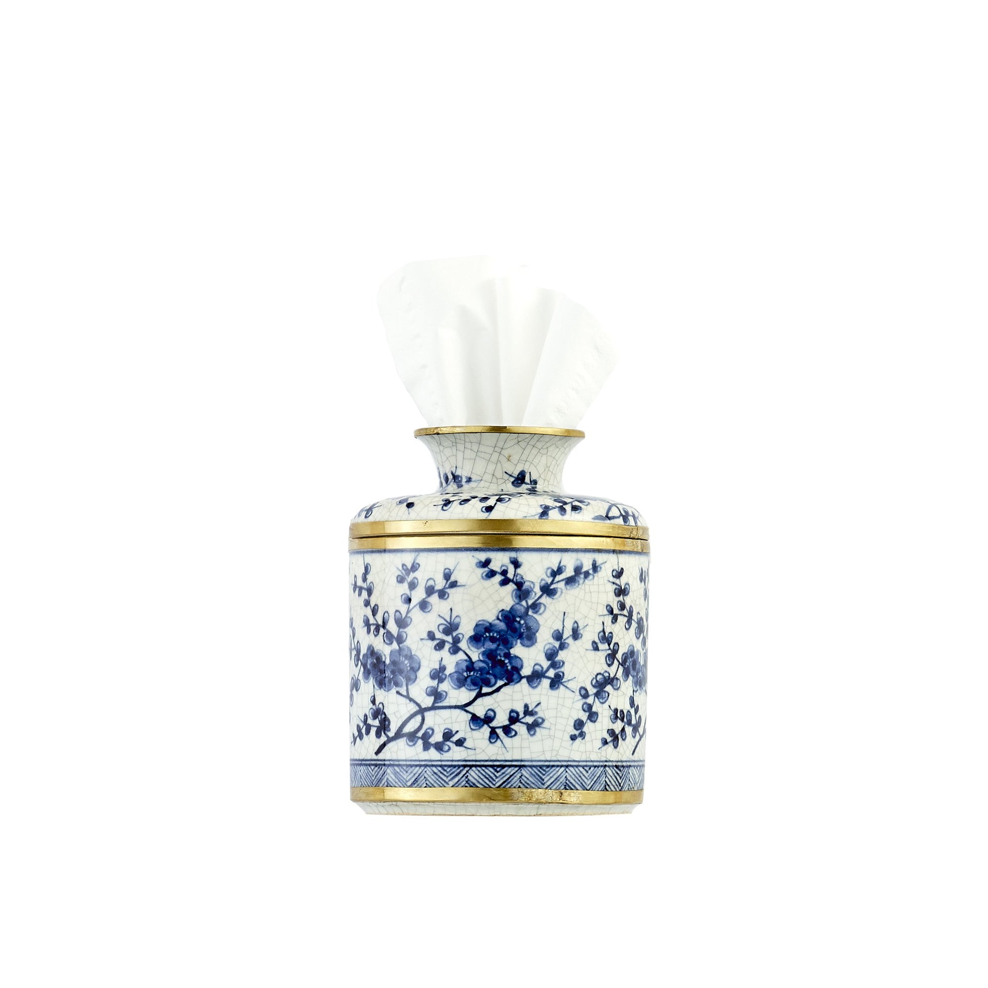 Blue & White Porcelain Tissue Holder