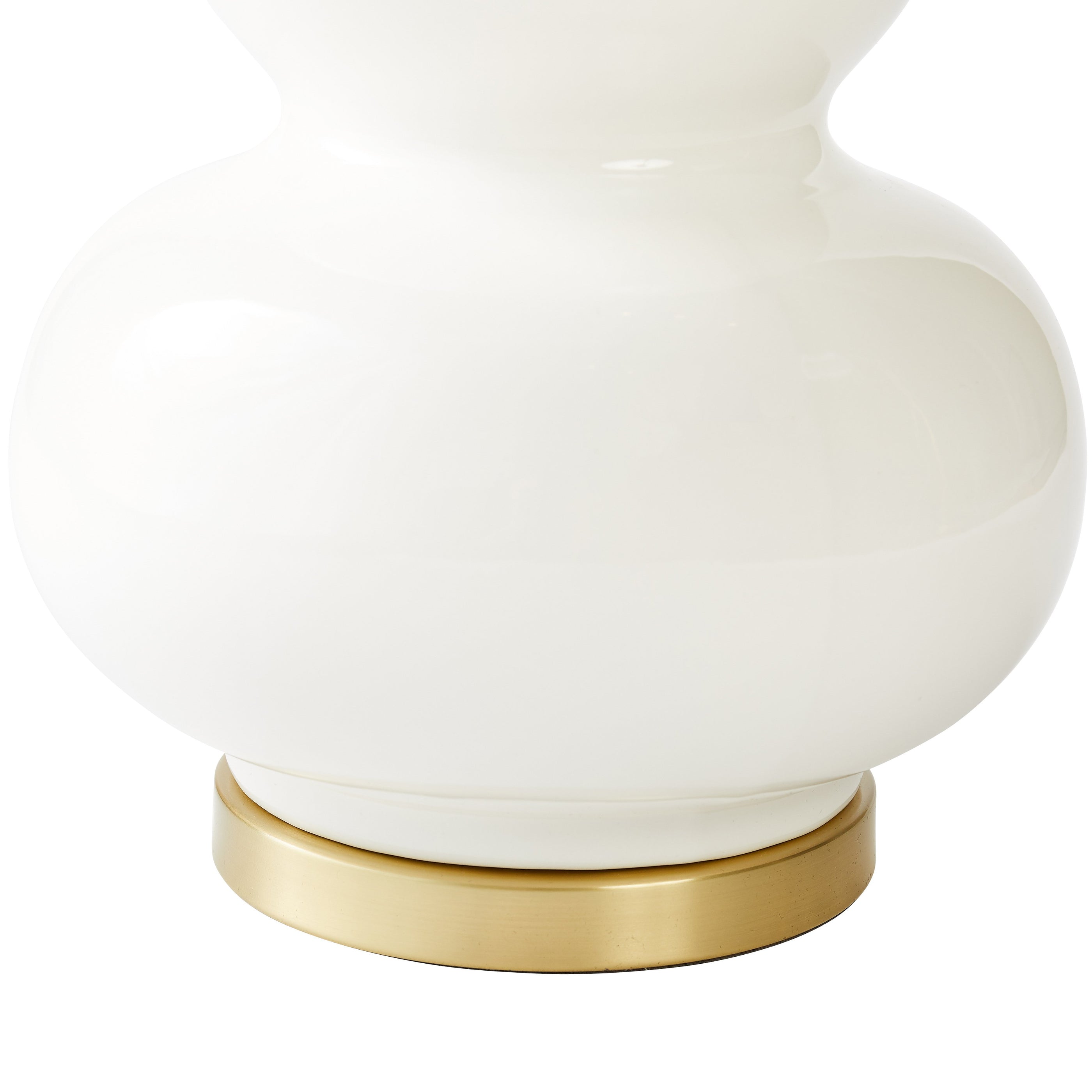 Gourd Base of White Jules Lamp