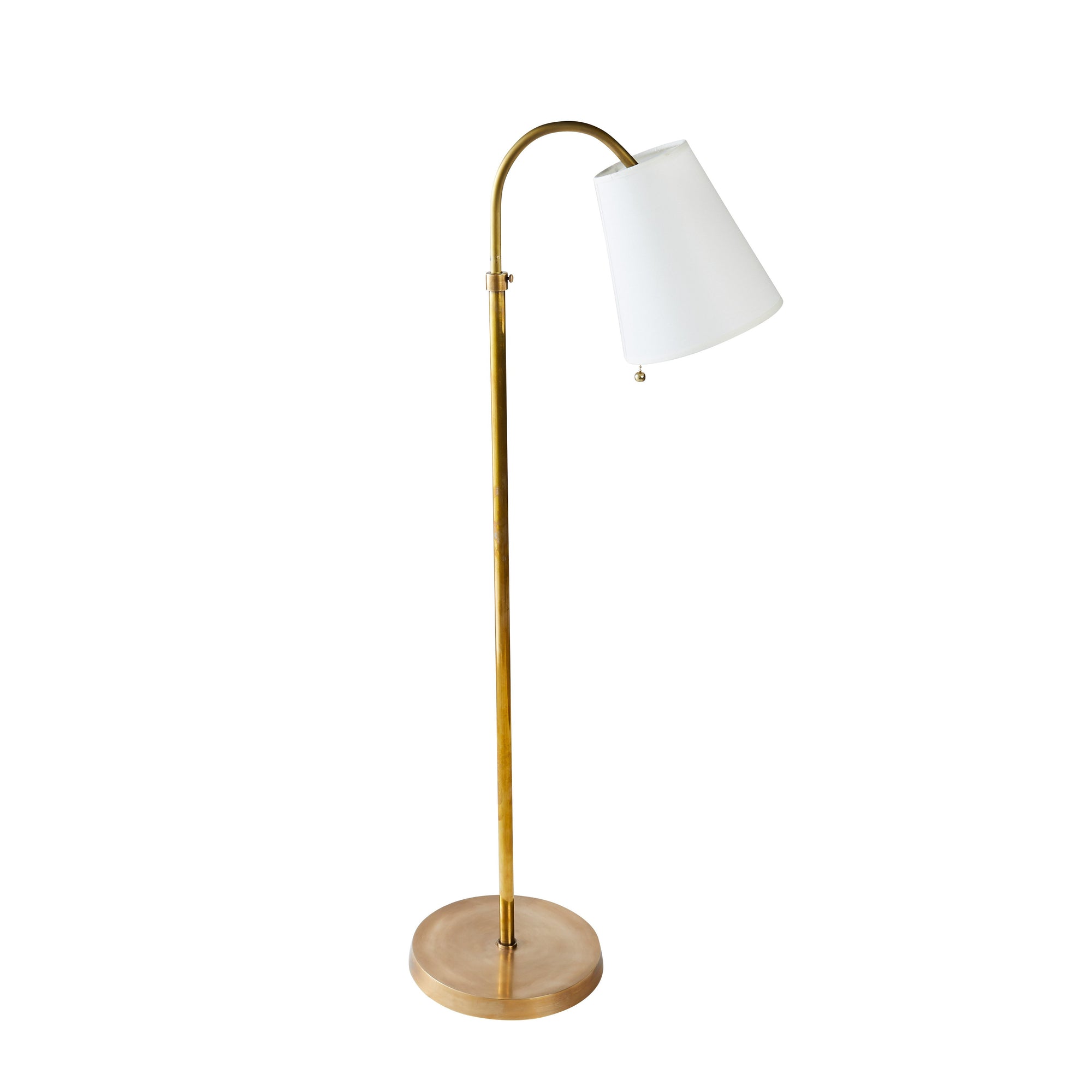 Scarlett Curved Brass Floor Lamp