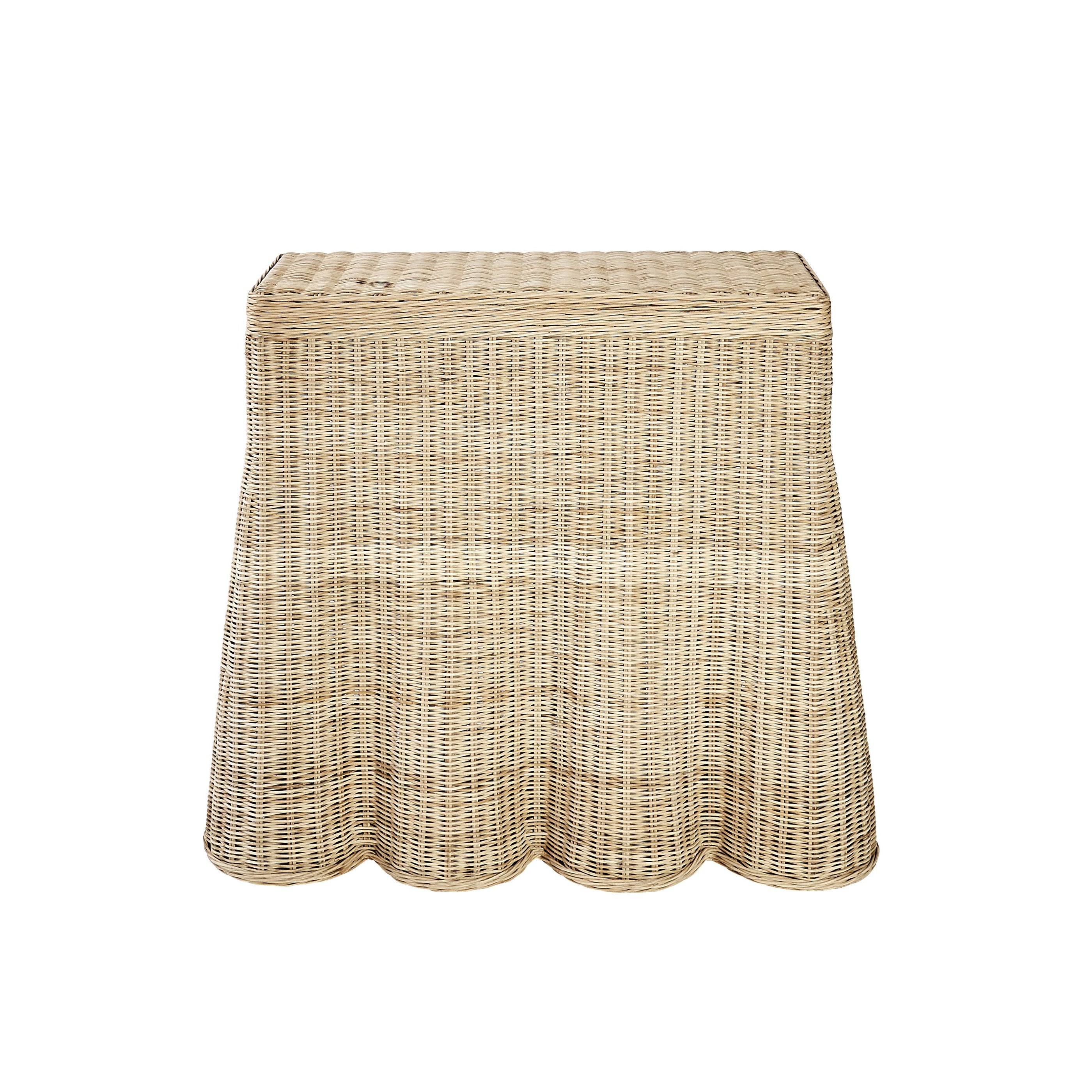 Scalloped Skirted Side Table
