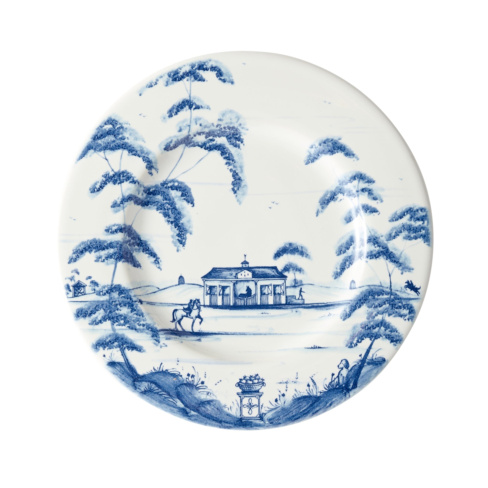 Country Estate Delft Blue Side Plate Stable