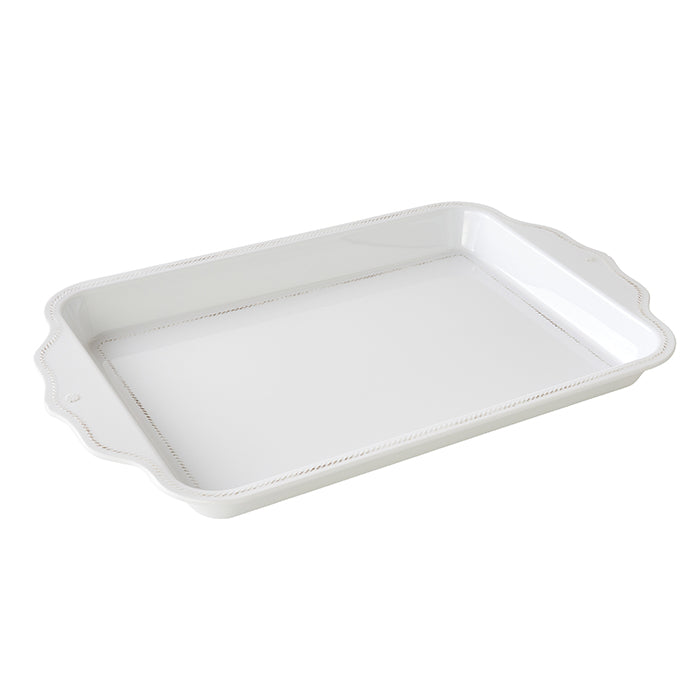 Berry & Thread Melamine Whitewash Handled Tray