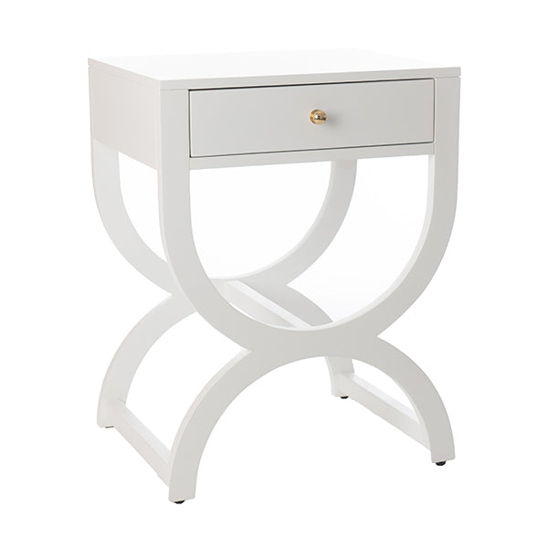 Alexis Side Table White Nightstand