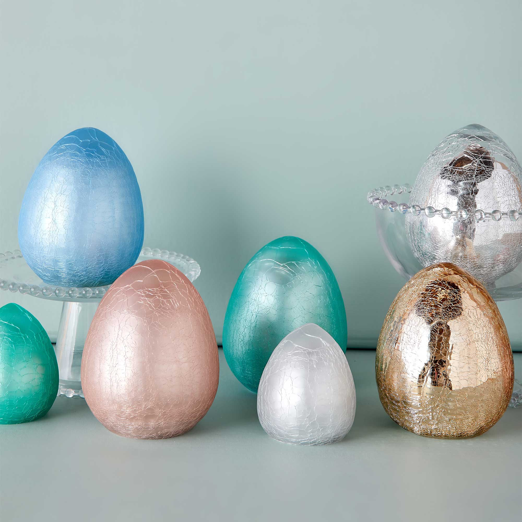 Large Crackle Easter Egg Set