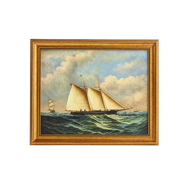At Sea Framed Nautical Painting