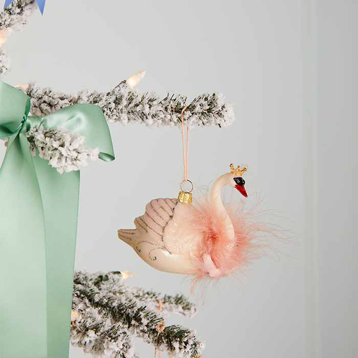 Sparkling Swan Ornament - Caitlin Wilson Design