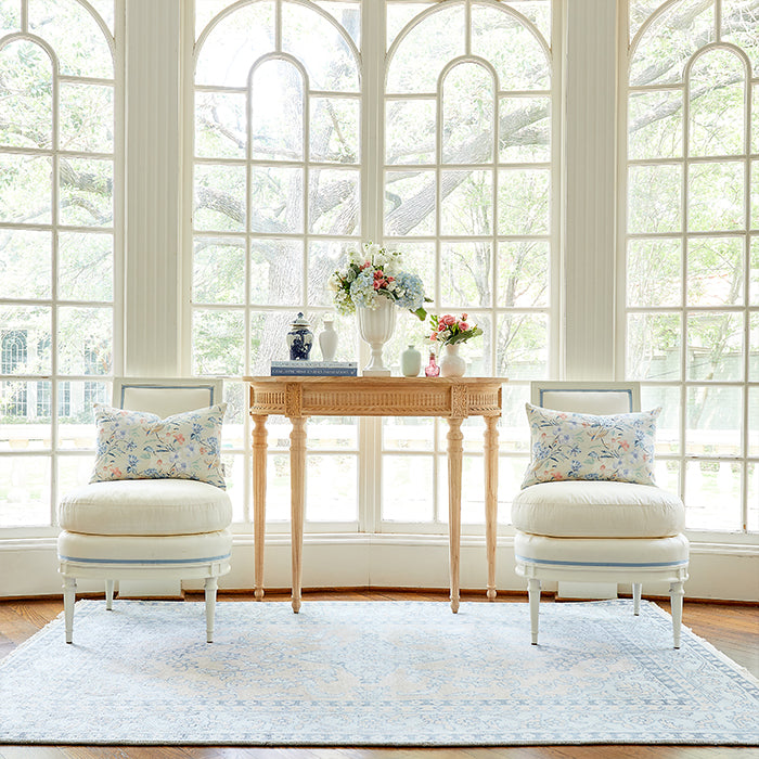 Sky Blue Simone Rug in Living Rug