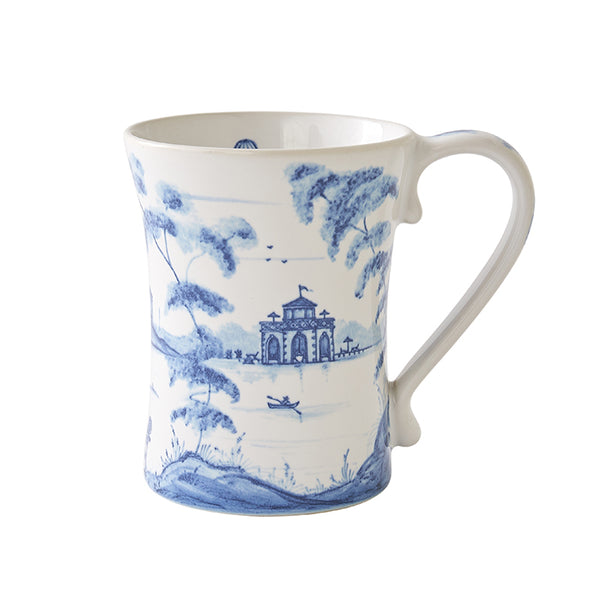 Southern Living Caroline Collection Blue & White Chinoiserie Coffee Mugs,  Set of 2