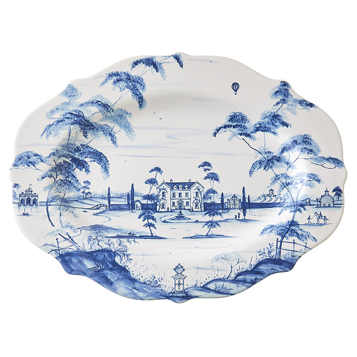 Country Estate Delft Blue Serving Platter by Juliska