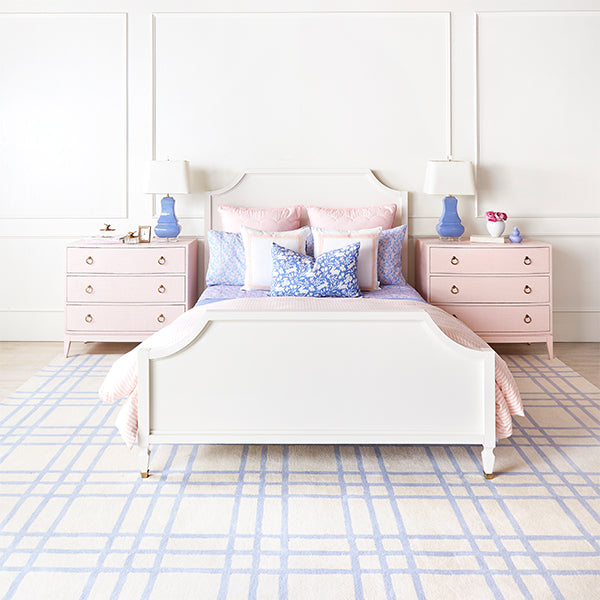 French Blue Tufted Livingston Rug in Kid's Bedroom