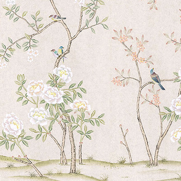 Chinoiserie Abingdon in Blush Wallpaper Sample Swatch