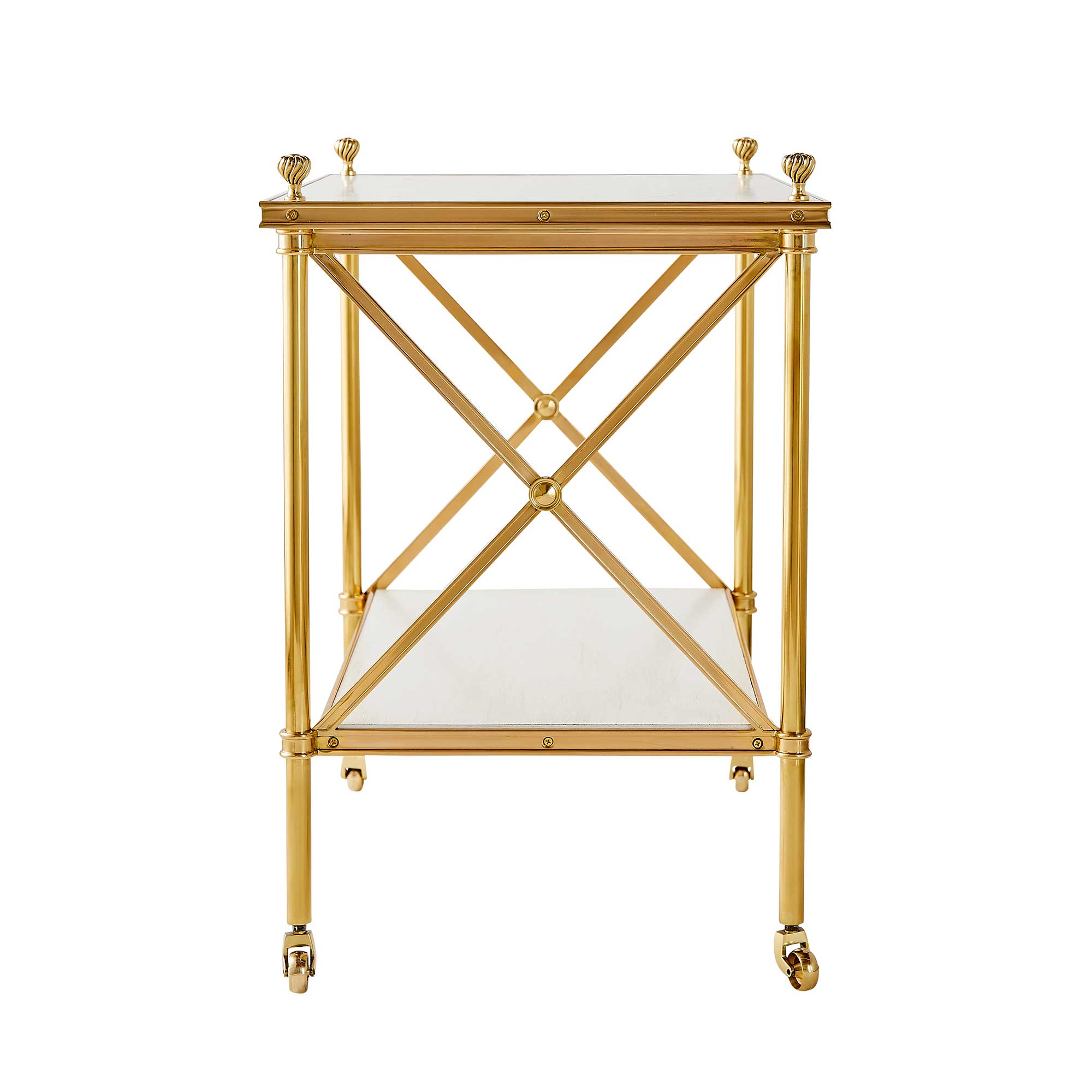 Side of Acacia Brass Side Table