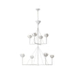 Alberto Large Two Tier Chandelier in Plaster White