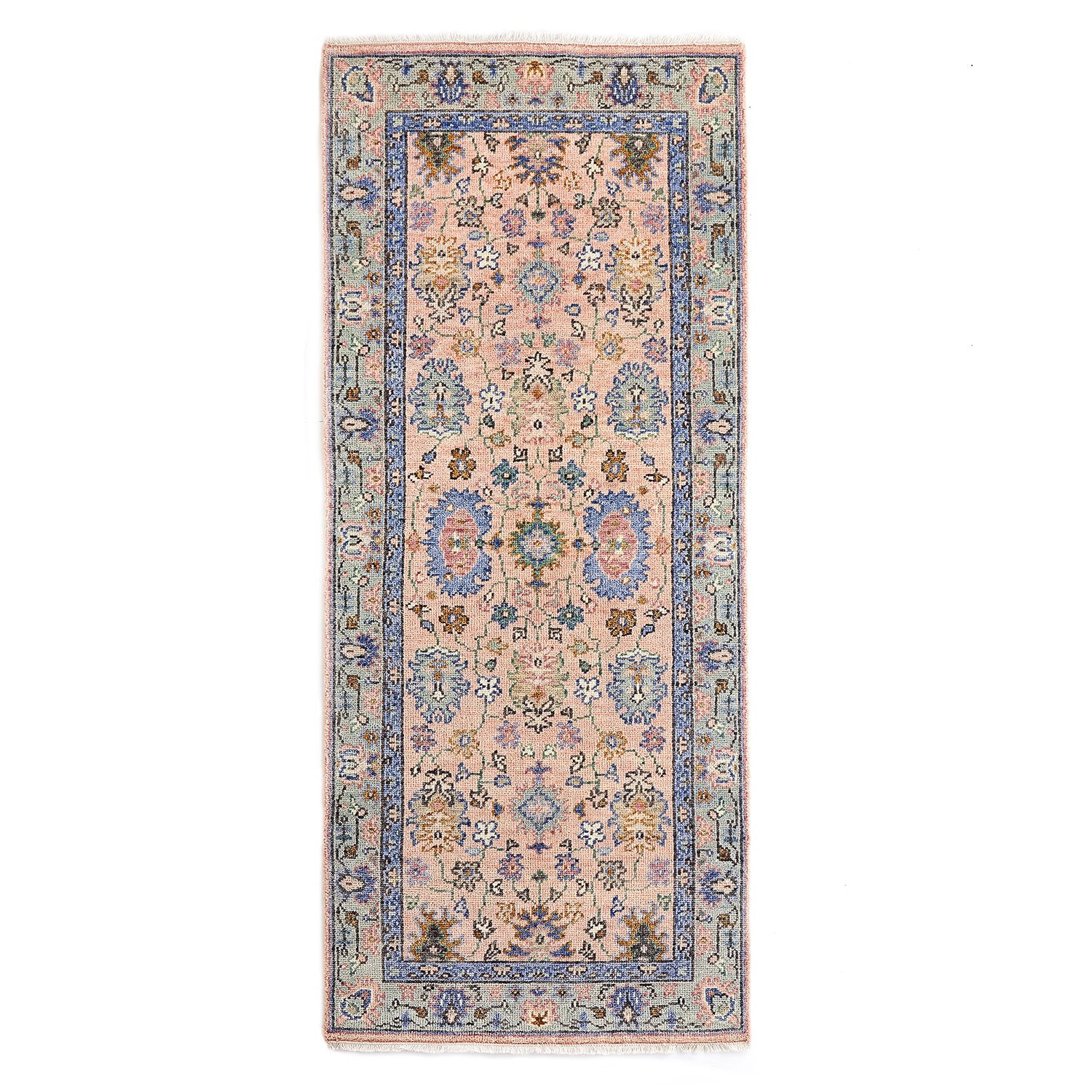 Ankara Rug Runner in Peach 