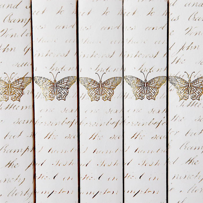 Antique Gold Leaf Butterfly Decorative Book Set