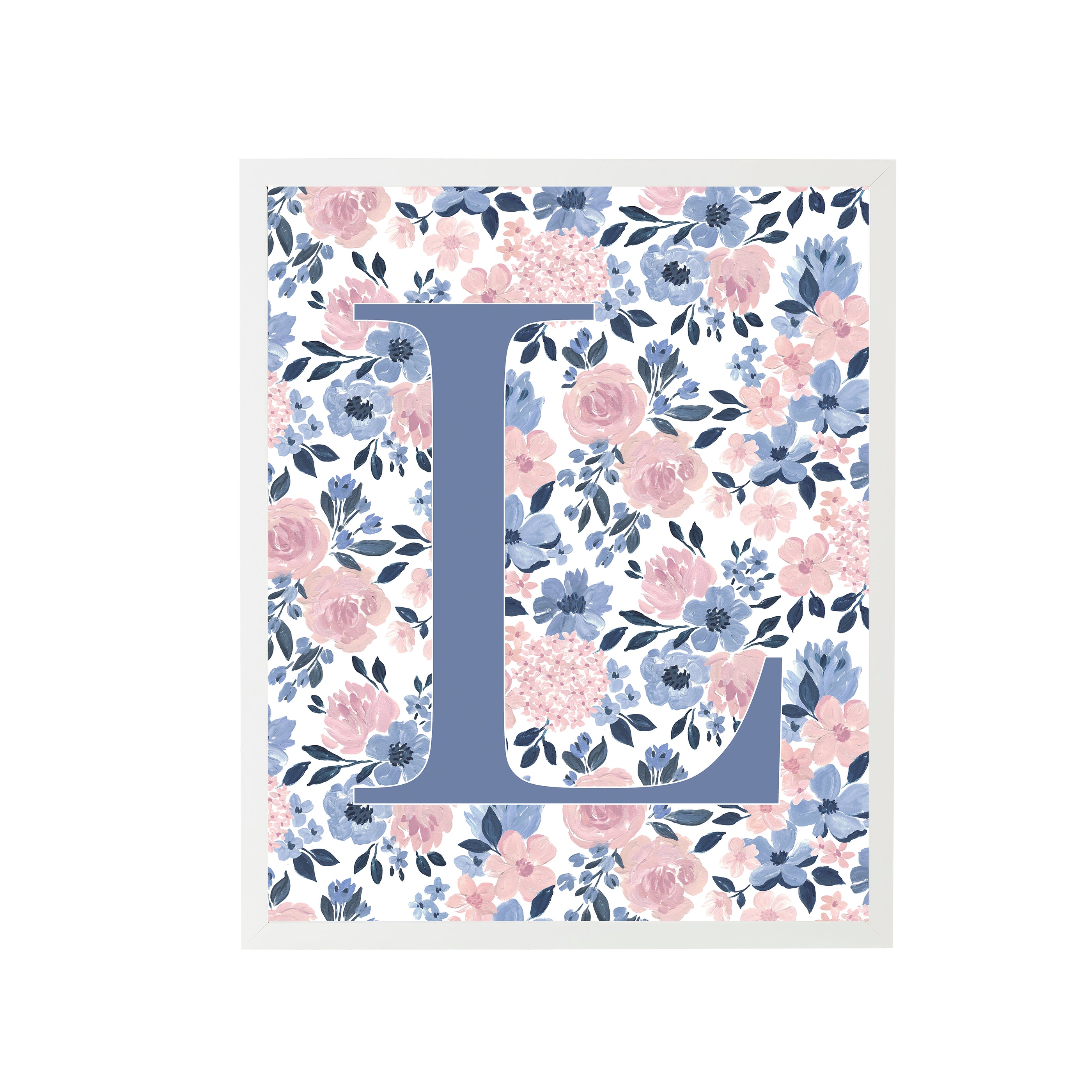 Ava Rose Letter Nursery Art Print L