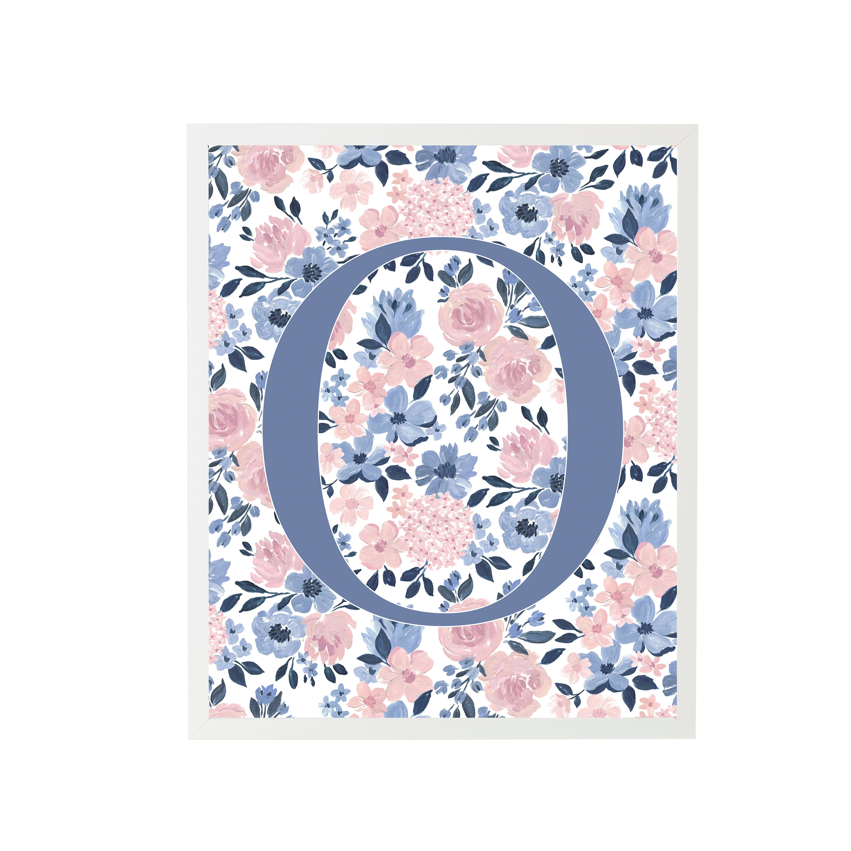 Ava Rose Letter O Kids Art Print