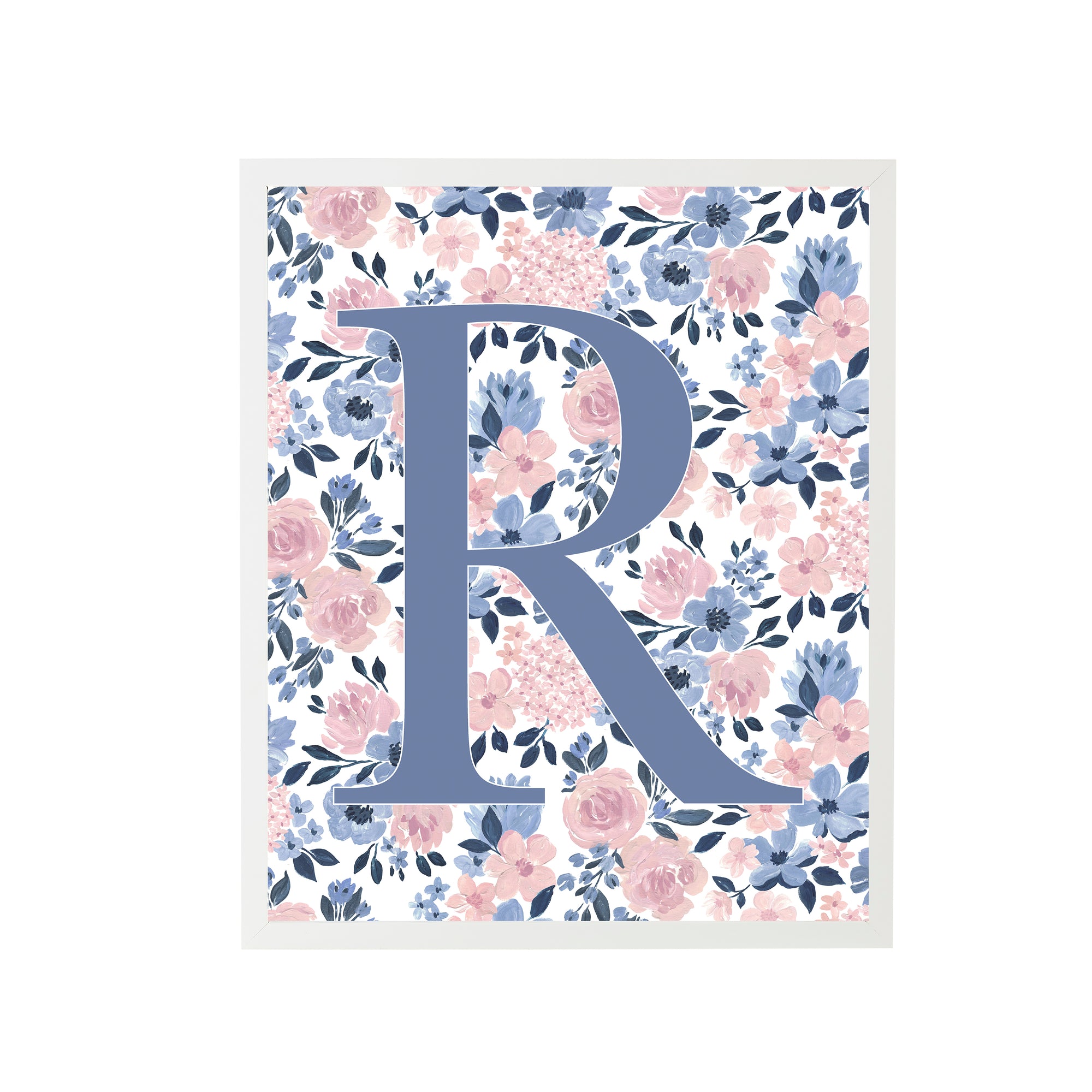 Ava Rose Letter R Art Print